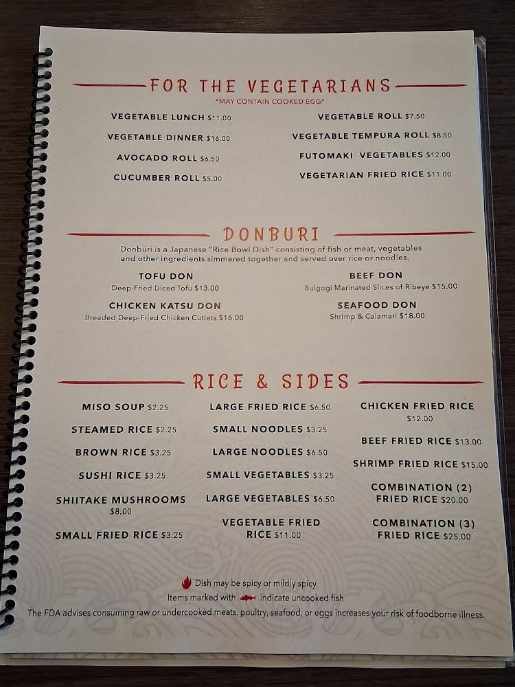 Sakura Sushi & Grill Japanese Restaurant Menu image 4